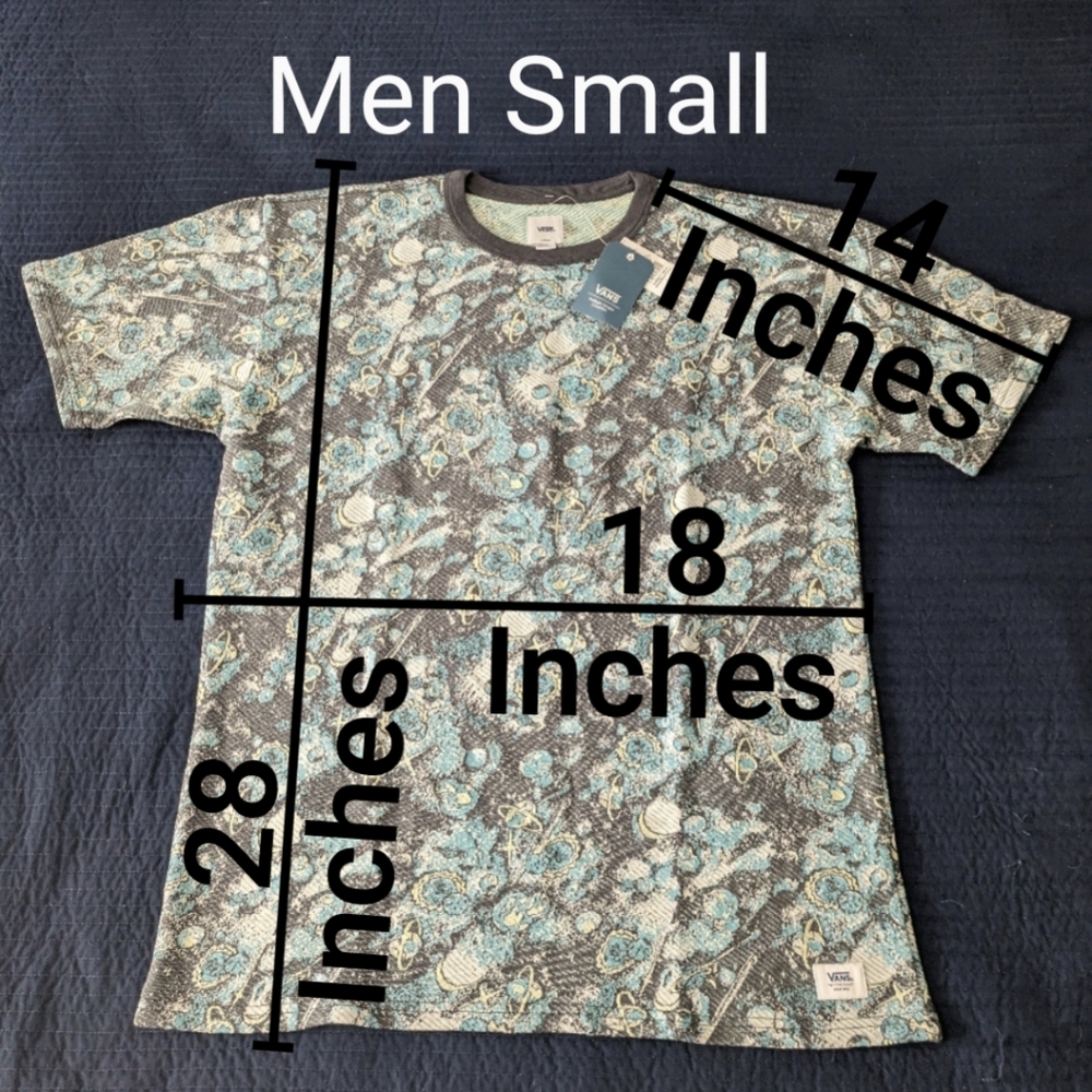 Vans ANAHEIM SPACE GALAXY T-SHIRT Men Cotton Premium thick 0124 NWT - Picture 3 of 11